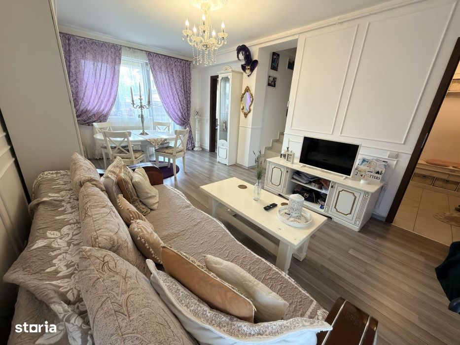 Casă tip capăt înșiruit – P+1+M, 4 camere – semi-mobilată și utilată
