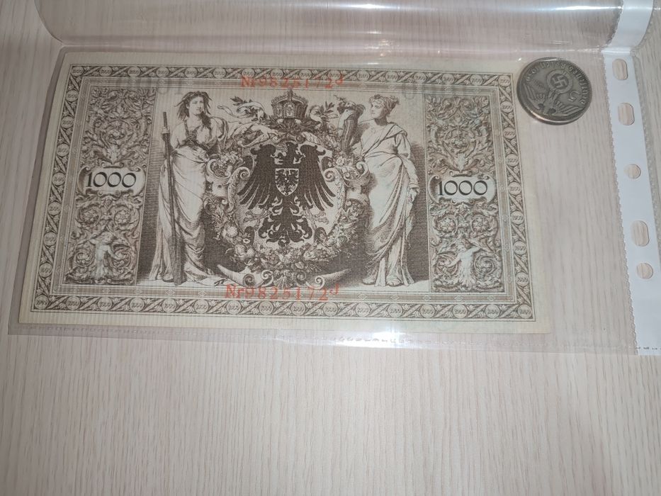 Банкнота и монета Германии старые