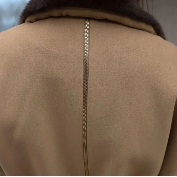 Пальто с норковым воротником