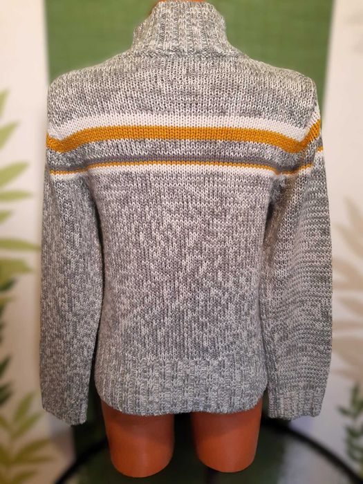 Pulover pe gât 20% lână, marimea M, Casa Blanca