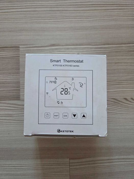 Termostat Smart KETOTEK WiFi 3A, Încălzire în Pardoseală, Alexa/Tuya