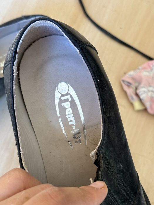 Кожанные мужские туфли