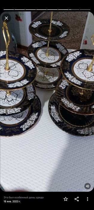 Продам трехяростный конфетница (Мадонна