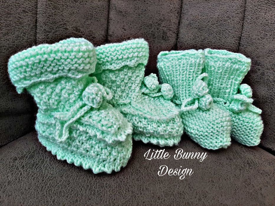 Ръчно плетени шушони/бебешки терлички