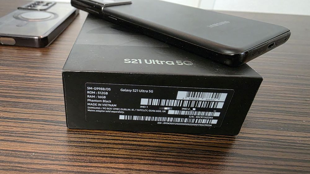Samsung Galaxy S21 Ultra 5G | Varianta de 512GB / 16GB RAM Black