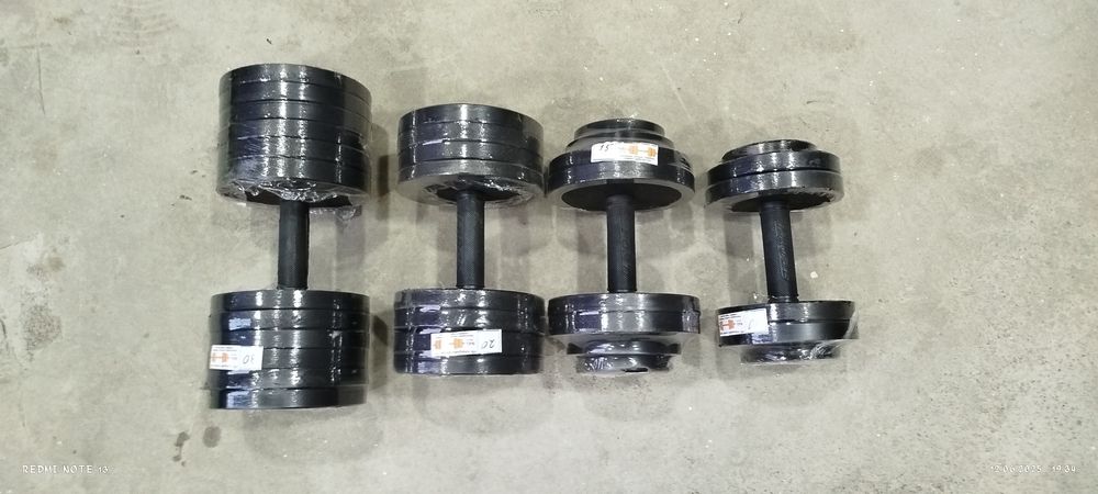 Cho'yandan qilingan gantellar sotiladi