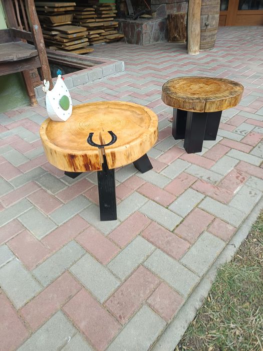 Masa cafea paltin , stejar și larice