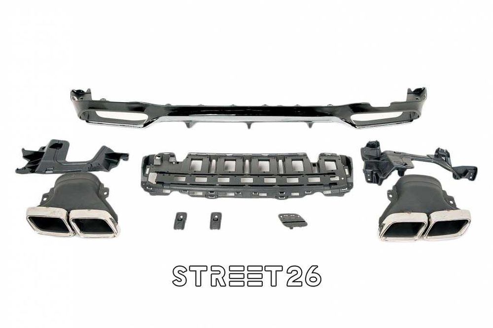 Difuzor Bara Spate Mercedes E-Class W213 Sedan (16-20) E63 Design Crom