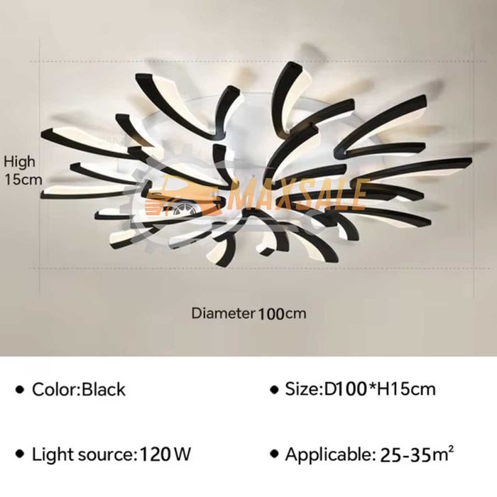 LED лампа 140W стена полилей за дома таван абажур плафониера бумеранг