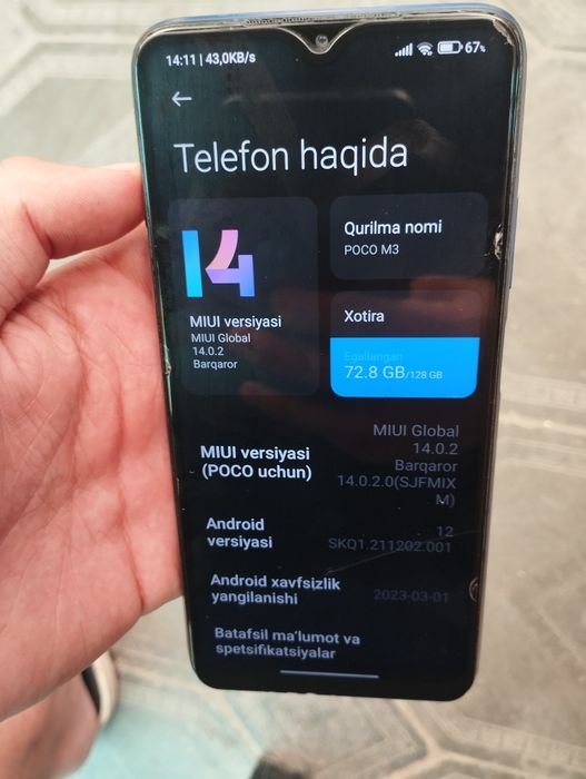 POCO M3 juda ajoyib telefon