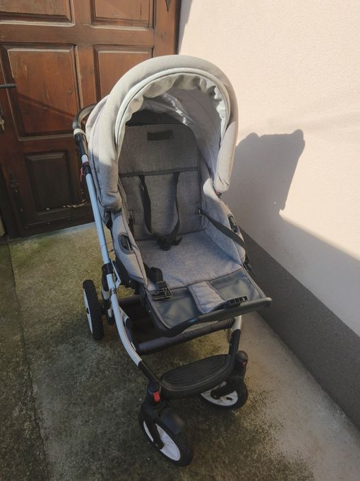 Комбинирана количка 3в1 LORELLI Premium POLAND MIA AIR LIGHT&DARK GREY