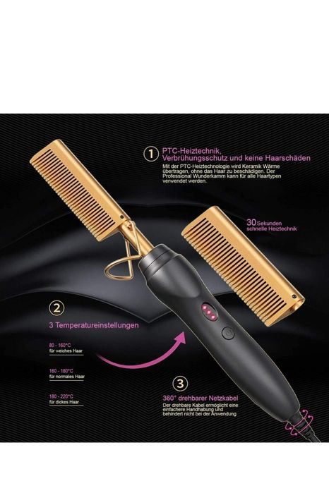 Pieptene pentru indreptat parul NOU 50% REDUCERE