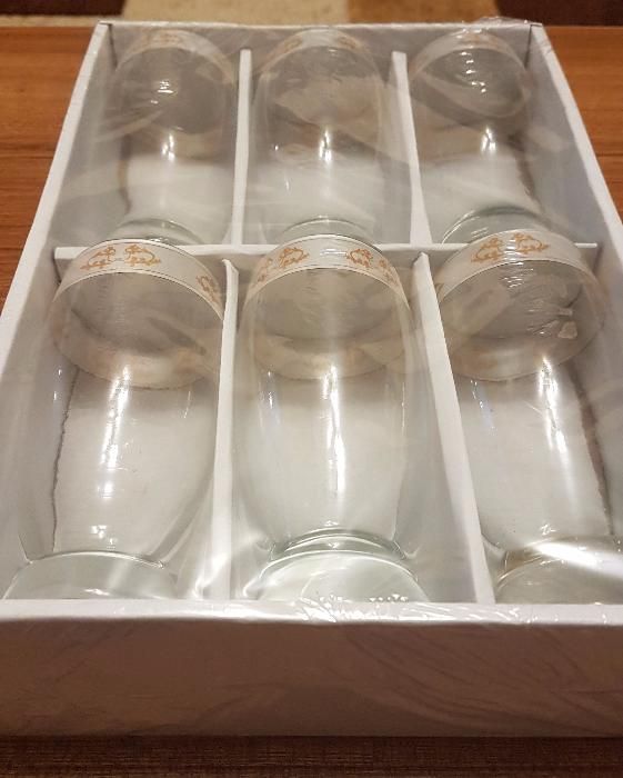 Set 6 pahare sticla, pentru bere, NOU