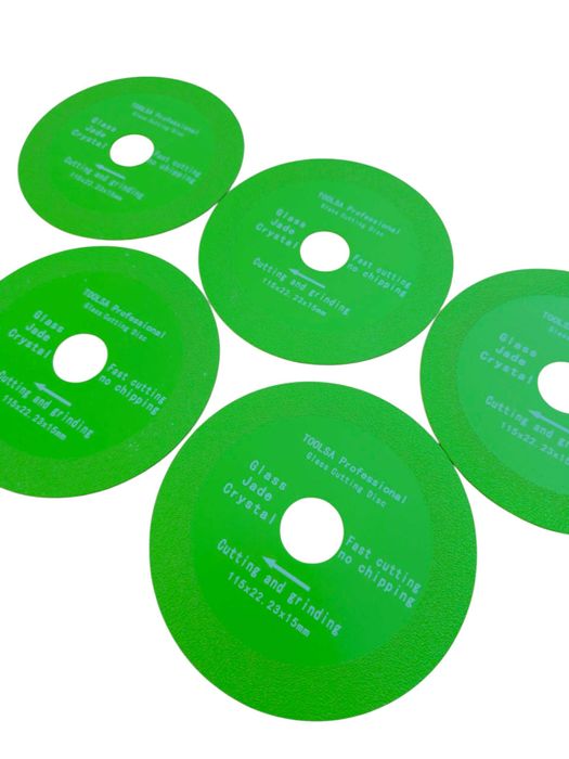 КОМБО СЕТ Диамантен диск за рязане на стъкло/керамика - 115мм - 5 броя