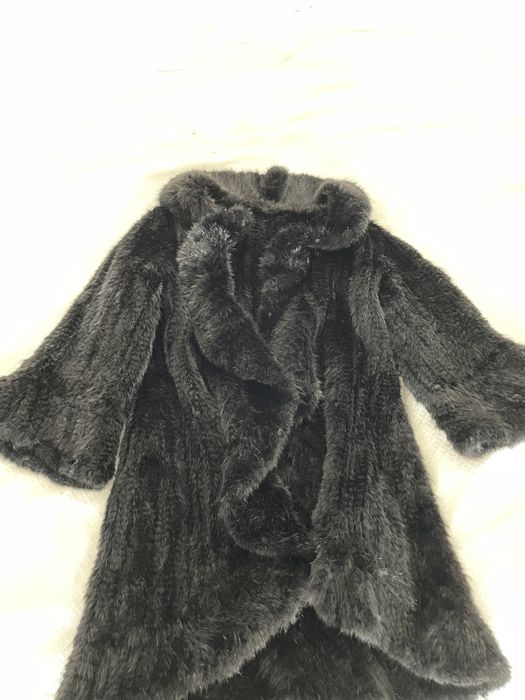 Шуба из вязаной норки