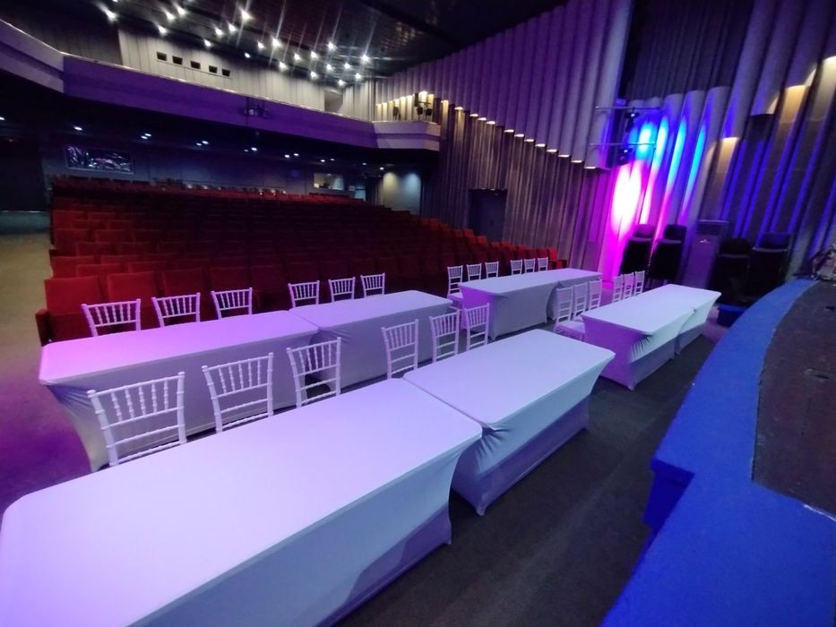 Сватбени столове Шивари под наем + маси и покривки за събития