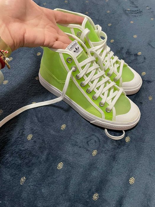 Adidași Adidas Nizza verde neon transparenți 39