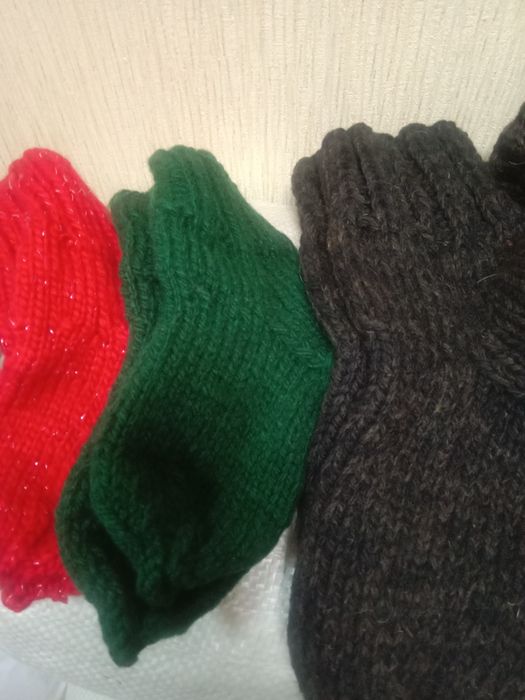 Носки шерстяные ручная вязка