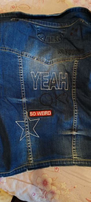 Джинсовки на девочку в идеальном состоянии, размер 158