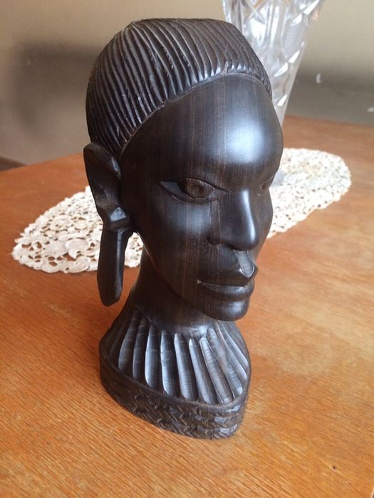 Дървена фигурка ескимос соц играчка