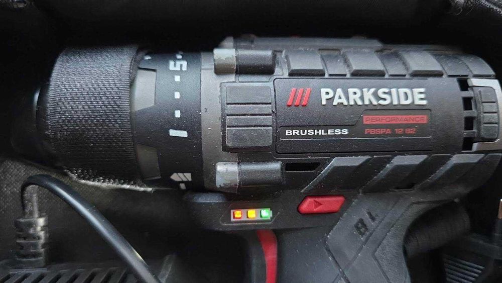 Masină însurubat și găurit Parkside Performance  PBSPA 12 B2 Brushless (garanție încă 3 ani)