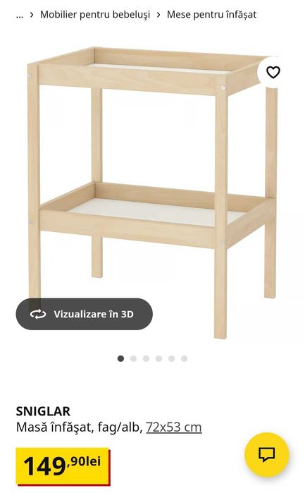 Masa infasat ikea
