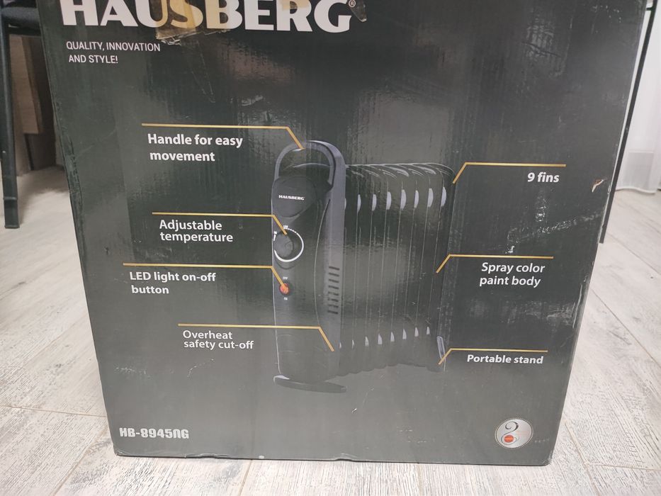 Calorifer electric pe ulei 1000W, nou, perfect functional