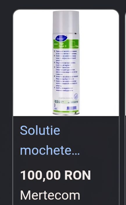 Solutie mochete eliminat pete grase Tapi Spot 1
