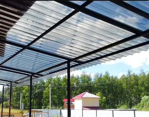 Профилированный поликарбонат для навеса теплиц