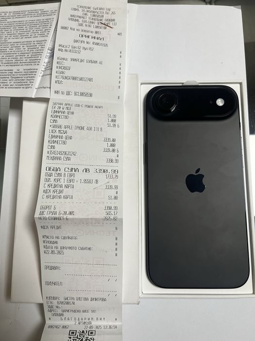 Iphone Air 1TB черен