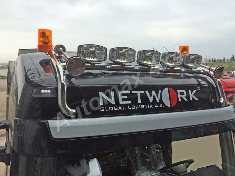 Bullbar, bara inox, suport proiectoare plafon Volvo FH 2013+