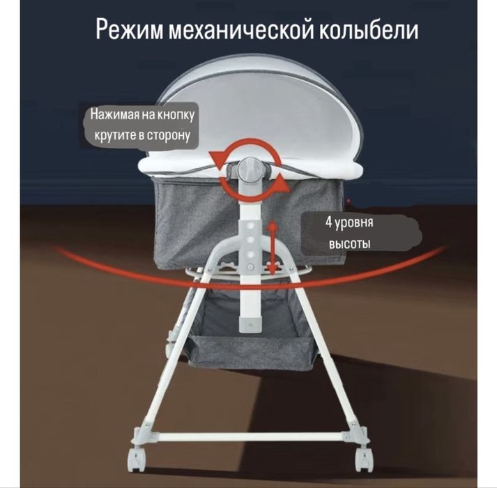Манеж-кровать,  для детей от 0 до 12 мес.