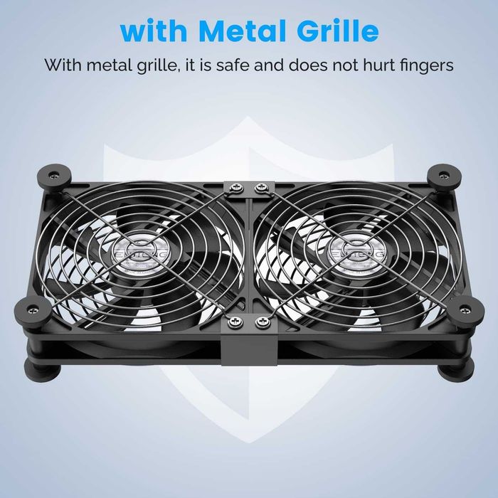 ELUTENG Ventilator dublu USB PC computer,120 mm,5V,1500rpm,port USB