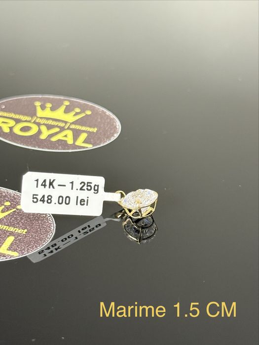 Bijuteria ROYAL : Pandantiv AUR 14K NOU / 1.25 GR