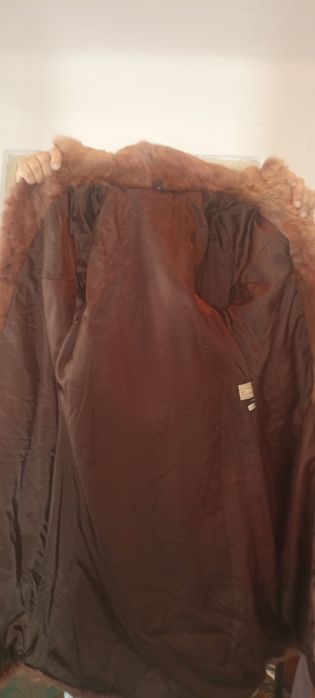 Haina de blana naturala și cojoc de damain stare foarte buna