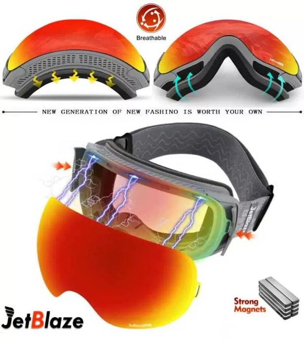 Jet Blaze (USA) сноубордическая маска лыжные очки с двойными линзами