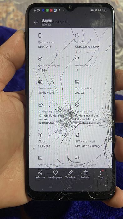 Oppo a16.