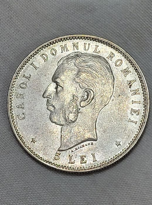 Monede 5 lei 1880/1881/1882/1883/1906 argint Carol l bani vechi