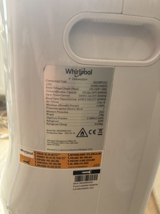 Влагоабсорбатор whirpool