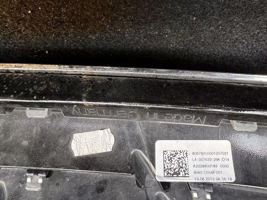 Решетка на w222