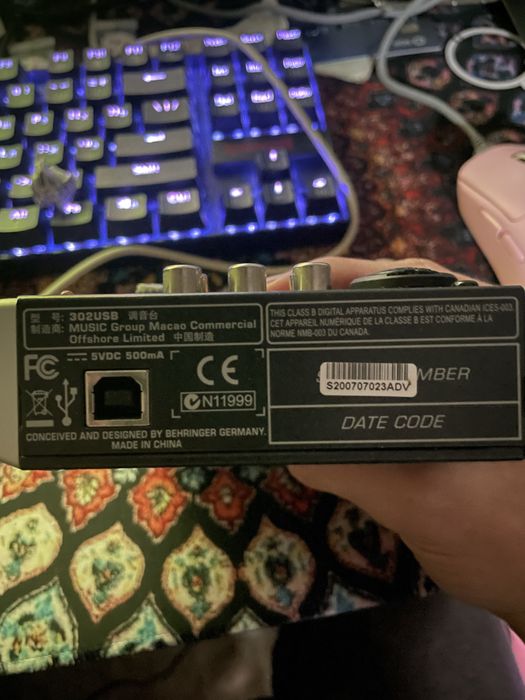 Микшерный пульт behringer xenyx302usb