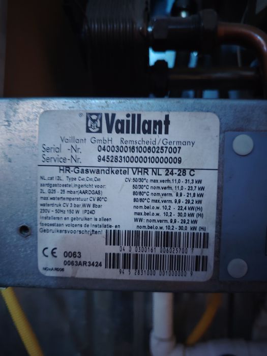 Katyol Vaillant 24-28 ishlab turgan holati