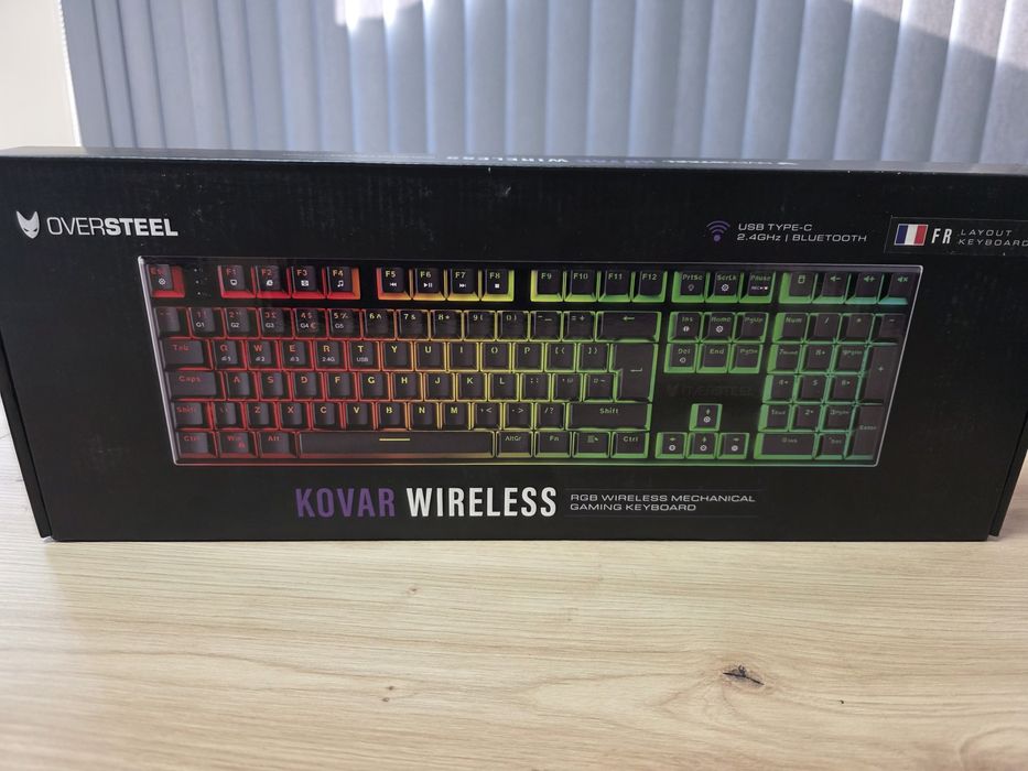НОВА механична клавиатура Oversteel KOVAR Wireless RGB – Bluetooth/2.4GHz