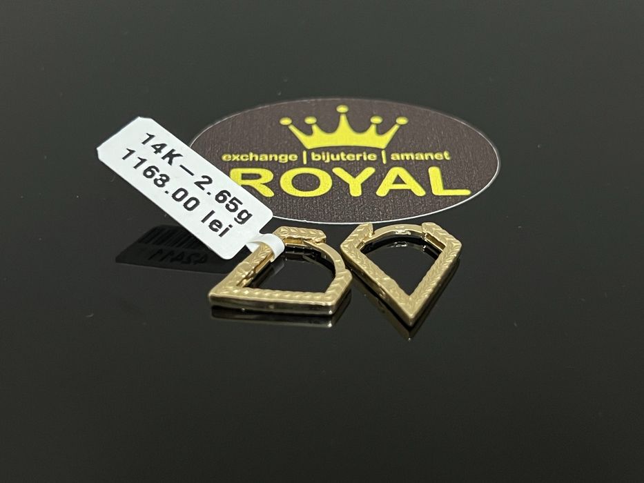 Bijuteria Royal CB : Cercei dama aur 14K 2,65 grame