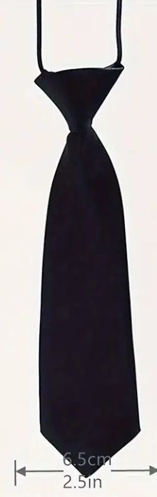Галстук чёрный на резинке