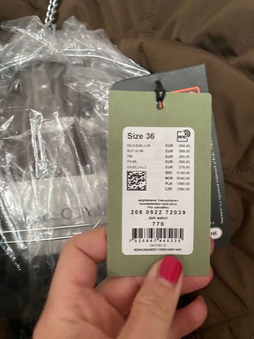 Нов безръкавен елек Marc O’Polo, цвят кафяв-каке, овърсайз,размер S/36