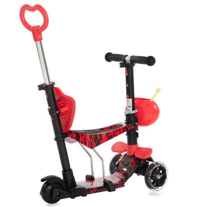 Тротинетка Лорели 3 в 1 smart plus red