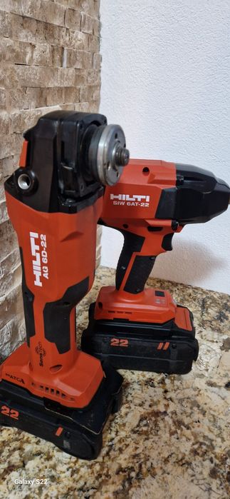 Hilti polizor, impact pe acumulator