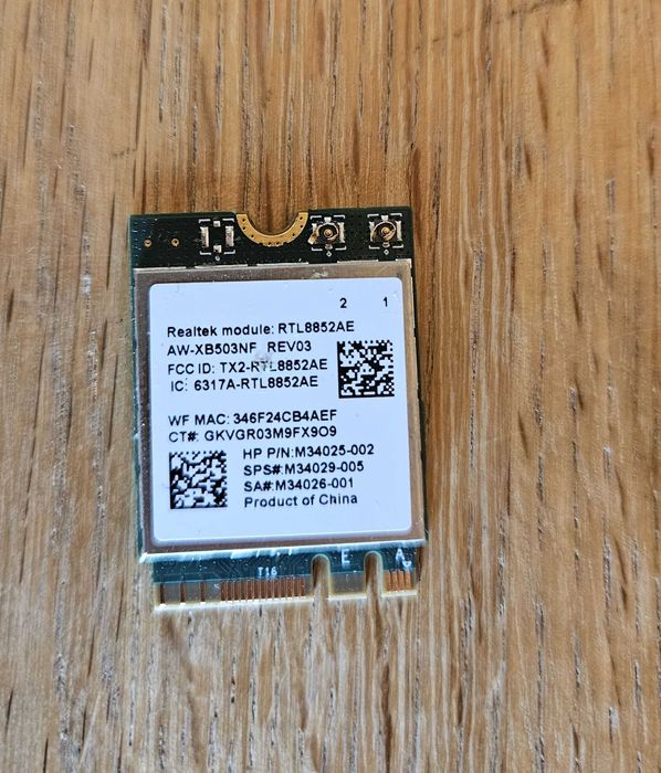 Placa retea WiFi Intel Realtek