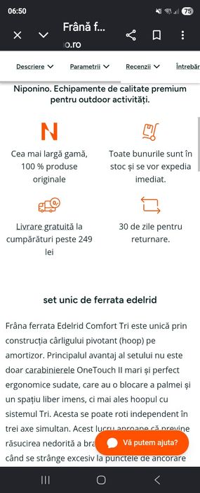 Frâna ferrata Edelrid Comfort Tri